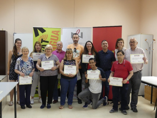 Acte de cloenda de l’11a edició del Voluntariat per la llengua a Abrera