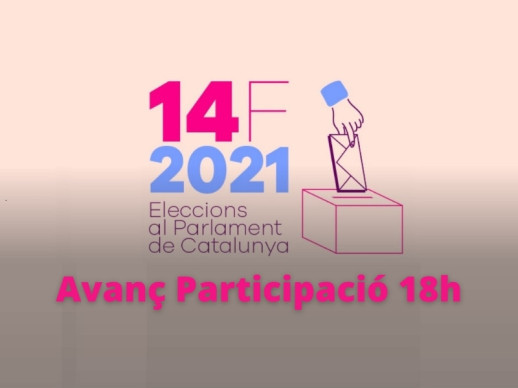 14F ELECCIONS PARLAMENT - PARTICIPACIÓ 18H