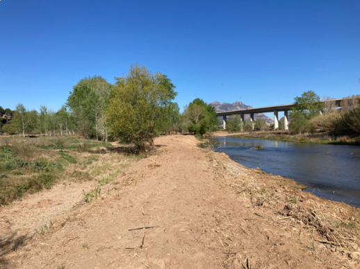 Visita d'obres de les mesures compensatòries pel nou col·lector de salmorres a la conca del riu Llobregat, al seu pas per Abrera