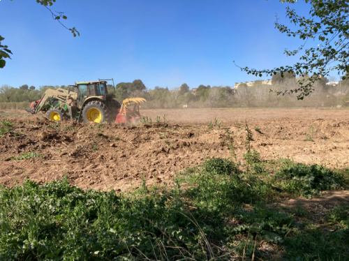 Visita d'obres de les mesures compensatòries pel nou col·lector de salmorres a la conca del riu Llobregat, al seu pas per Abrera