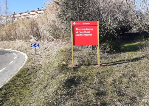 Senyalització identificativa del Parc Rural del Montserrat