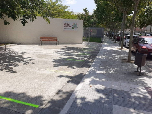 Reobertura de l'Escola Bressol Municipal. Senyalització horitzontal de seguretat