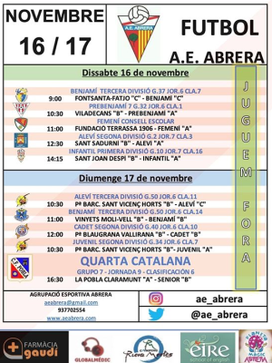 AE ABRERA - Calendari partits fora cap de setmana 16 i 17 de novembre de 2019.png