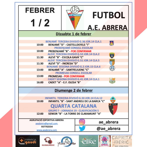 Calendari partits a casa AE Abrera 01-02 febrer 2020.jpg