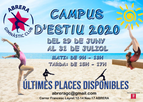 L'Abrera Gimnàstic Club organitza un campus d'estiu. Últimes places disponibles!