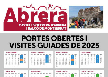 CARTELL CALENDARI PORTES OBERTES I VISITES CASTELL 2025