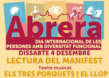 A Abrera commemorem el Dia Internacional de les Persones amb Diversitat Funcional