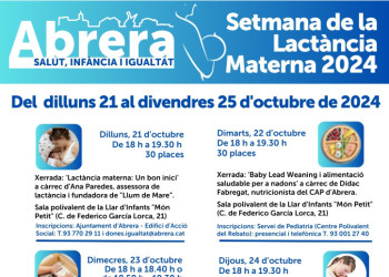 A Abrera commemorem la Setmana de la Lactància Materna 2024, amb un ampli programa d'activitats