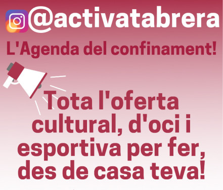 Activa't a Abrera! Seguiu el nou perfil d'Instagram de l'Ajuntament i tindreu al vostre abast totes les activitats que podeu fer des de casa