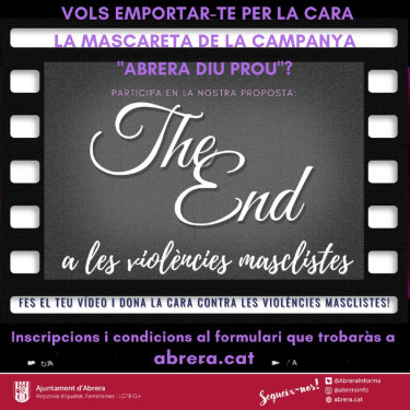 Engeguem la nova iniciativa “The End, posa fi a les violències masclistes” per implicar a la ciutadania en la concienciació i prevenció de les violències masclistes.