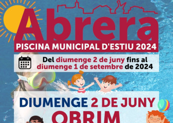 CARTELL OBERTURA PISCINA ESTIU 2024 (Documento (A4))