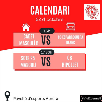 Club Bàsquet Abrera - Calendari partits dissabte 22 d'octubre - A casa 2.jpeg