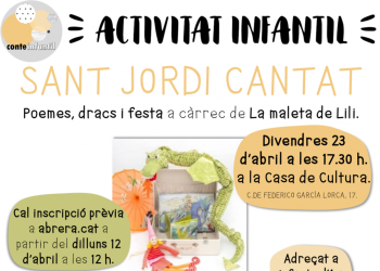 Sant Jordi 2021. Activitat infantil. Sant Jordi Cantat