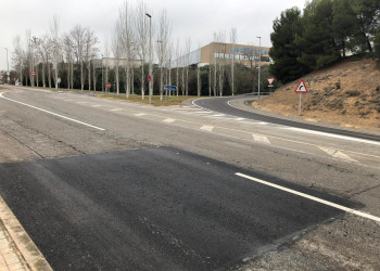 Aquesta setmana s'han dut a terme obres de millora a l'enllaç del barri del Rebato amb l’autovia A-2