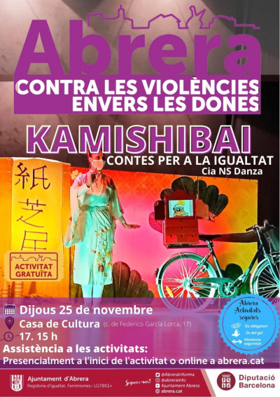 Durant el mes de novembre commemorarem el Dia Internacional contra les violències envers les dones amb diverses activitats. Kamishibai.jpg