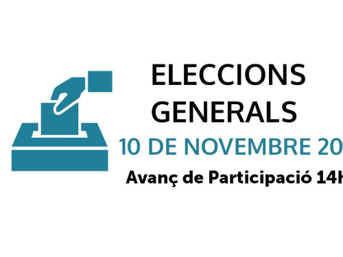 Eleccions10N - Avanç participació 14h