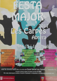 cartell festa major carpes 2017