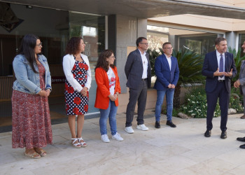 Rebem la visita institucional del conseller d'Empresa i Treball, Miquel Sàmper, a l'Ajuntament d'Abrera