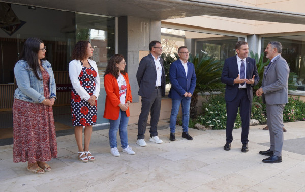 Rebem la visita institucional del conseller d'Empresa i Treball, Miquel Sàmper, a l'Ajuntament d'Abrera