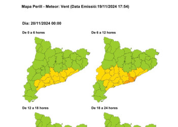 Previsió ventades. 20.11.24