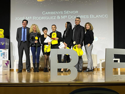 La parella abrerenca formada per Loli Blanco i Jose Maria Rodríguez, de l’Associació Cultural de Ball Pas a Pas, a la segona edició de la Gala del Ball Esportiu Català.jpeg