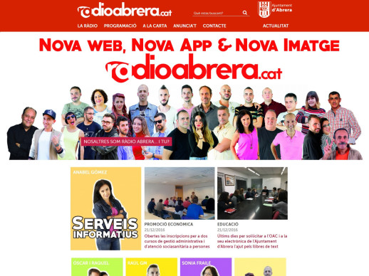 Captura nova web Radio Abrera