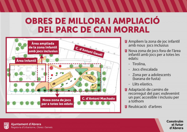 Obres de millora i ampliació del parc de Can Morral