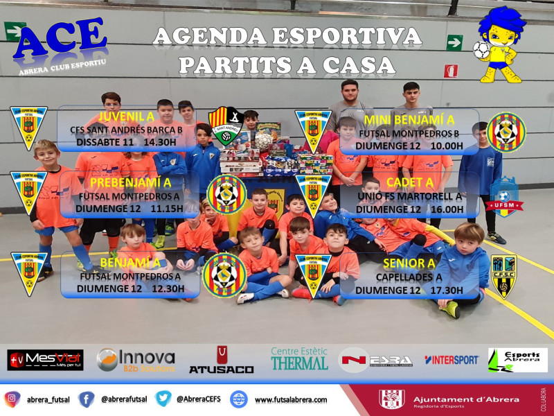 Partits a casa Club Esportiu Futsal Abrera 11 i 12 de gener 2020.jpg