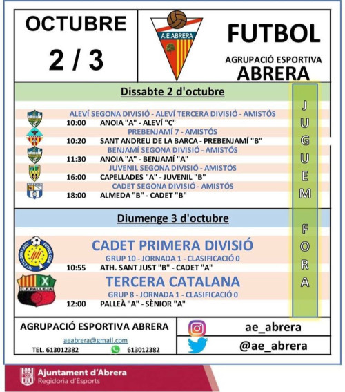 Partits AE Abrera 2 i 3 octubre 2021 fora de casa.jpeg