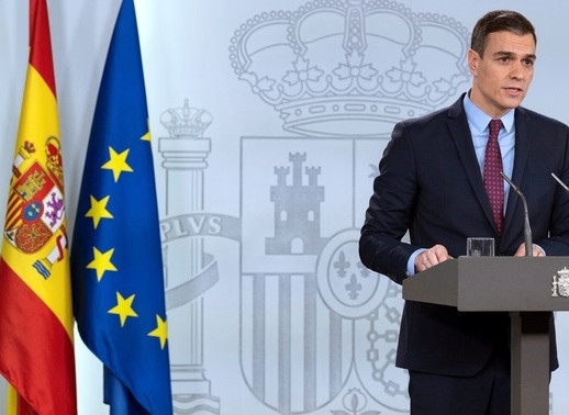 El president del govern espanyol Pedro Sánchez decreta l'estat d'alarma