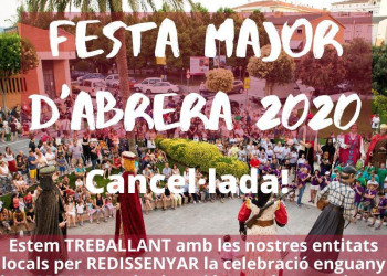 La Festa Major 2020 queda cancel·lada i treballem en un nou format juntament amb les entitats del nostre municipi