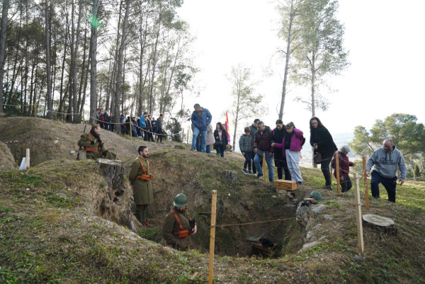 Èxit de participació a la darrera visita comentada i recreació històrica a les Trinxeres republicanes de la Guerra Civil Espanyola del bosc de Sant Miquel