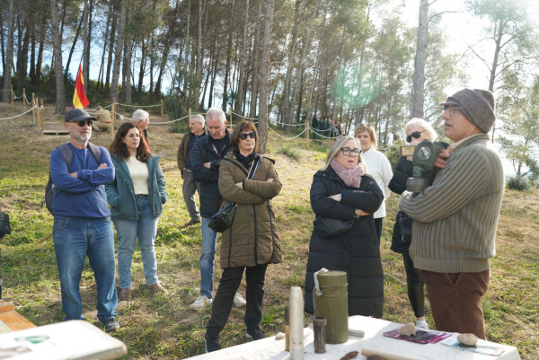 Èxit de participació a la darrera visita comentada i recreació històrica a les Trinxeres republicanes de la Guerra Civil Espanyola del bosc de Sant Miquel