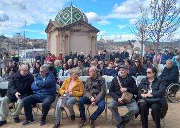 Homenatgem els abrerencs i olesans represaliats per la dictadura franquista al nou Parc de la Memòria d'Olesa de Montserrat