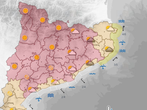 mapa servei meteorològic fred