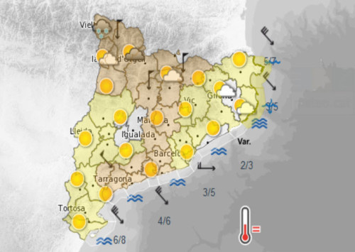 Previsió meteorològica, 9 i 10 de desembre