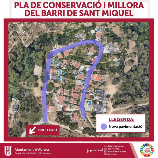 Millorem Abrera! Iniciem les obres del Pla de conservació i millora del barri de Sant Miquel d'Abrera