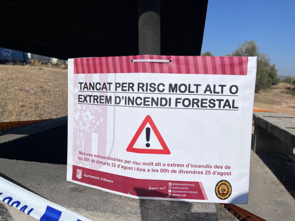 Prohibicions o limitacions davant el risc extrem d'incendis forestals