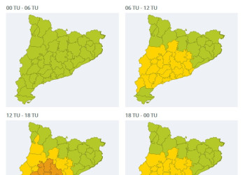 Alferta fort vent. Dilluns 14 de març 2022