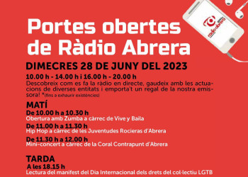 Festa Major 2023: Cartell Portes Obertes Ràdio Abrera